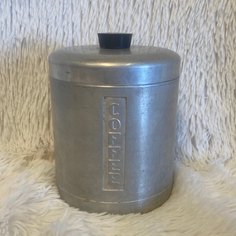 Vintage Silver Coffee Canister
